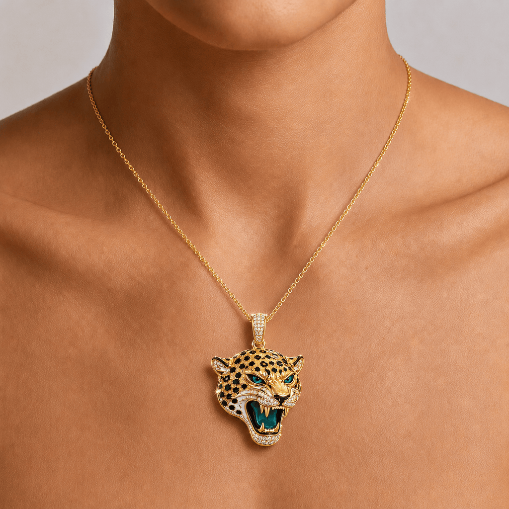 JSVJ Solid Gold Chain with Diamond Pendant BMD