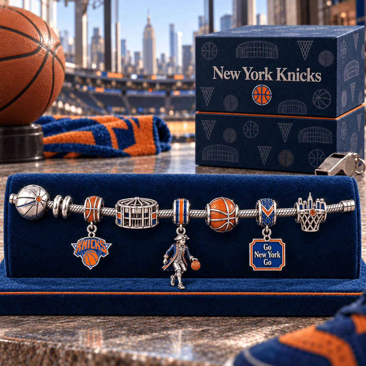 NYK Silver Charm Bracelet Set HQH