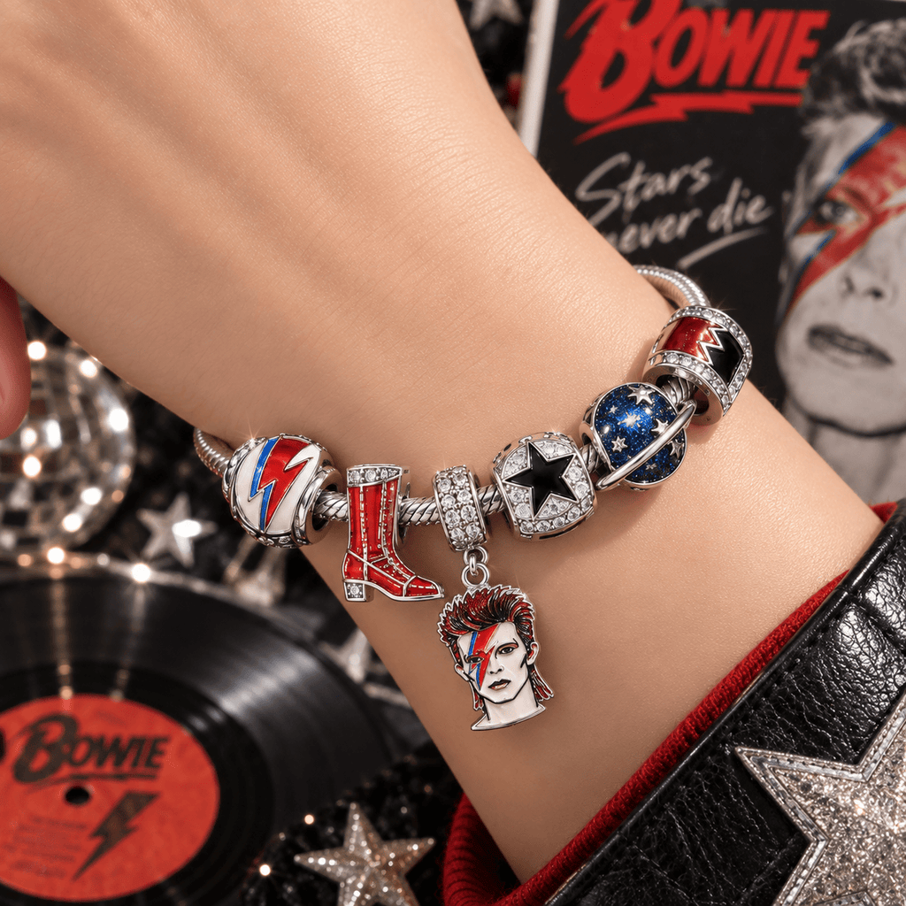 DVB Silver Charm Bracelet Set VTH