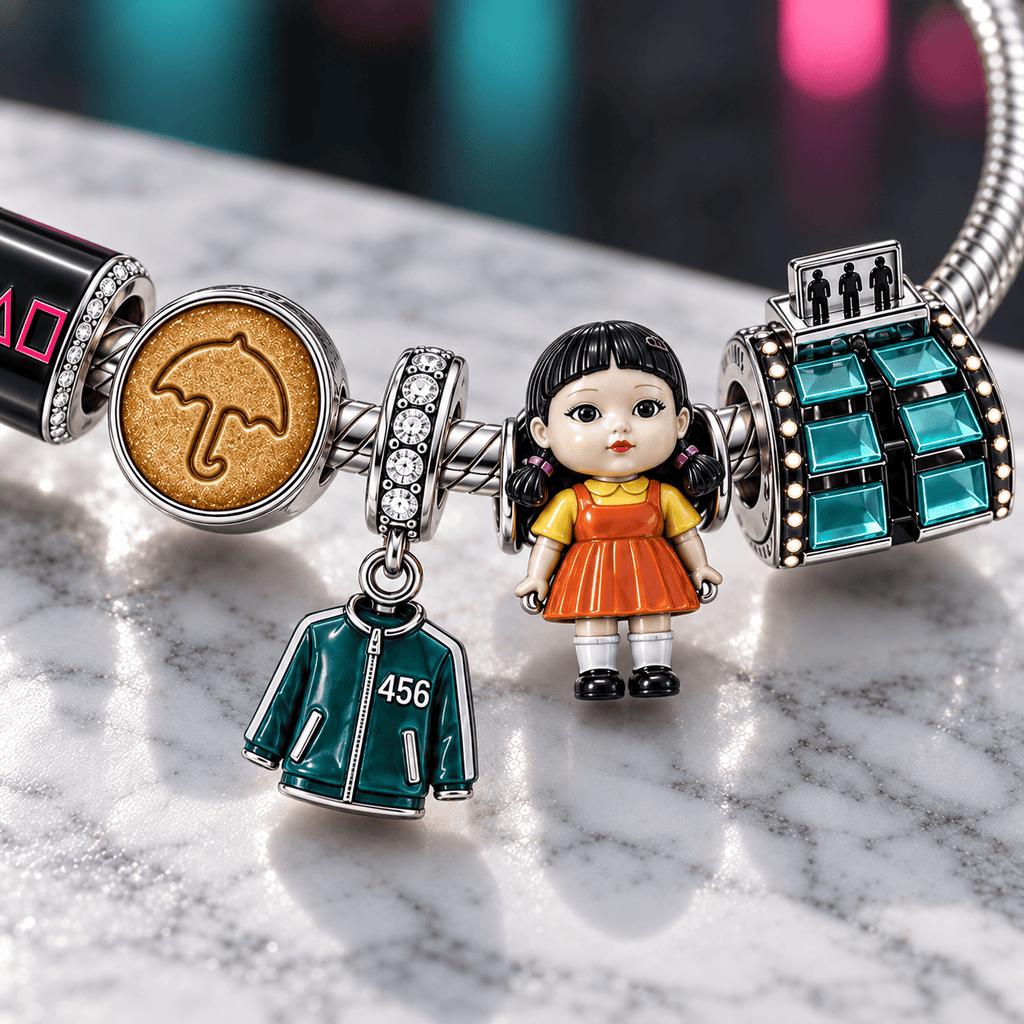 SQG Silver Charm Bracelet Set PTT