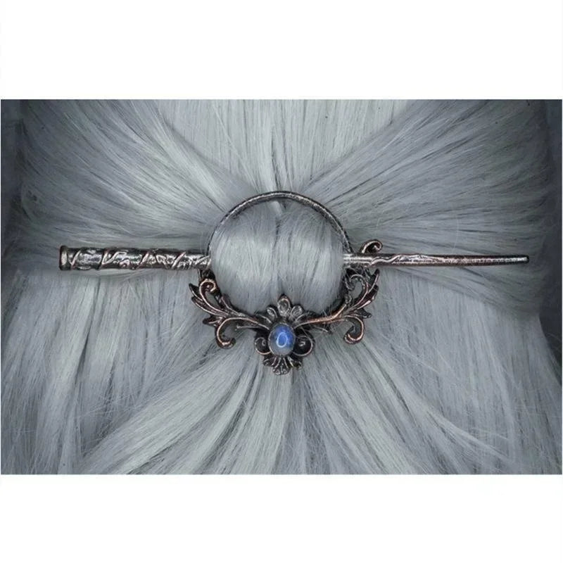 Vintage Metal Chopsticks Nordic Style Headdress Gothic Punk Hair Sticks Girls Hair Accessories for Women